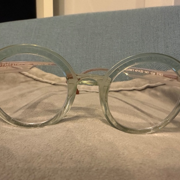 Face à Face Paris HOLLOW 1 Round Eyeglasses – Crystal Green & Blush Pink main image 5